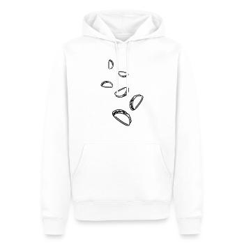 Burrito Symbol - Männer Premium Bio Hoodie - Weiß - Vorne - Nico (187cm)