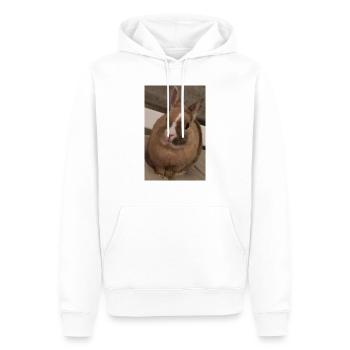 Kaninchen - Männer Premium Bio Hoodie - Weiß - Vorne - Nico (187cm)
