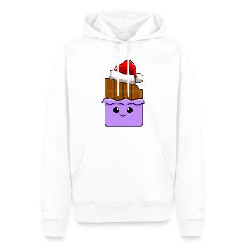 Schokolade Weihnachten Comic Xmas - Männer Premium Bio Hoodie - Weiß - Vorne - Nico (187cm)