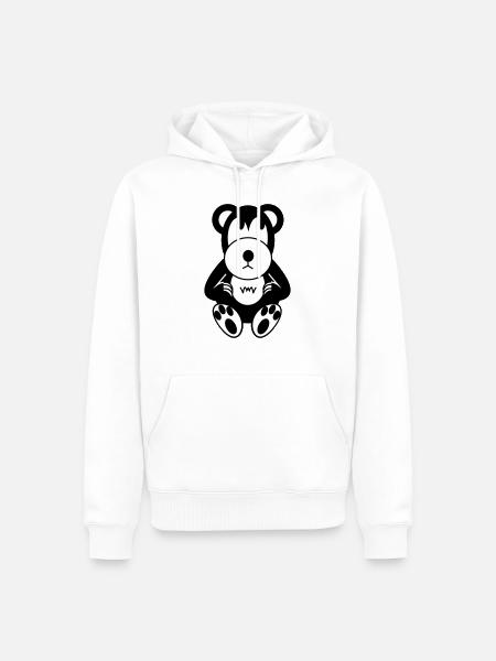 Lubrication - Men’s Premium Organic Hoodie - white