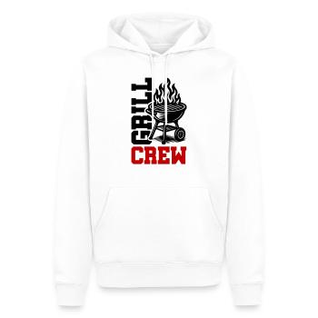 Grill Crew - Männer Premium Bio Hoodie - Weiß - Vorne - Nico (187cm)