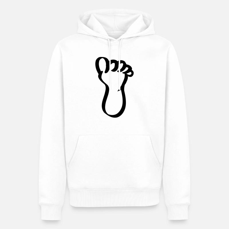 fuss - Männer Premium Bio Hoodie - Weiß