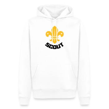 Scout - Scouting - Männer Premium Bio Hoodie - Weiß - Vorne - Nico (187cm)