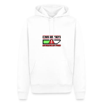 Fehler 404: MOTIVATION NICHT GEFUNDEN - Männer Premium Bio Hoodie - Weiß - Vorne - Nico (187cm)