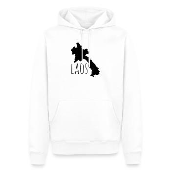 Laos - Männer Premium Bio Hoodie - Weiß - Vorne - Nico (187cm)