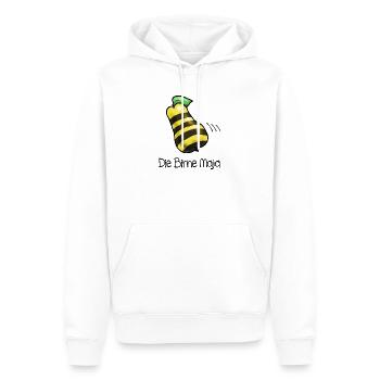 Birne Maja - Männer Premium Bio Hoodie - Weiß - Vorne - Nico (187cm)