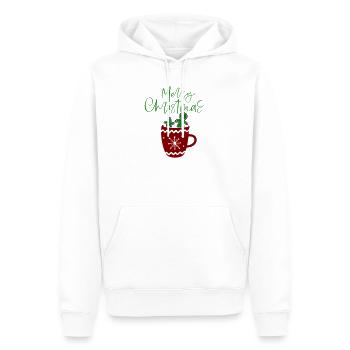 Joyeux Noël, Biscuits - Sweat à capuche Premium bio Homme - blanc - Devant - Nico (187cm)