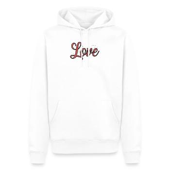 FÊTE DES MÈRES. BONNE FÊTE MAMAN. MAMAN - Sweat à capuche Premium bio Homme - blanc - Devant - Nico (187cm)