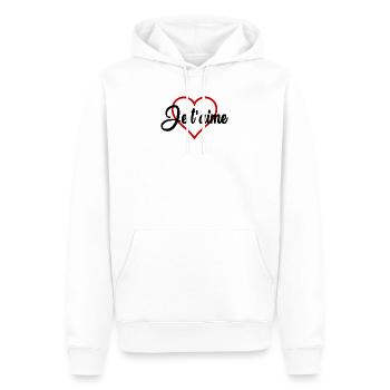 Junggesellinnenabschied. HOCHZEIT. MANNSCHAFT. TEAM MARIEE. ZUKÜNFTIGE BRAUT - Männer Premium Bio Hoodie - Weiß - Vorne - Nico (187cm)