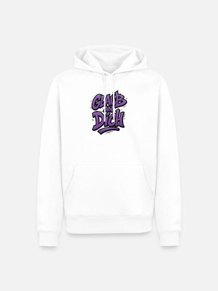 Glaub an Dich Graffiti - Männer Premium Bio Hoodie - Weiß