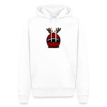 Noël - Sweat à capuche Premium bio Homme - blanc - Devant - Nico (187cm)