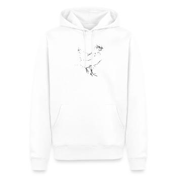 Huhn - Männer Premium Bio Hoodie - Weiß - Vorne - Nico (187cm)