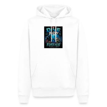 Amitié de plongée pour toujours - Sweat à capuche Premium bio Homme - blanc - Devant - Nico (187cm)