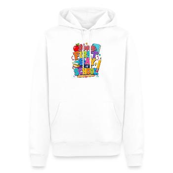 Frohen ersten Schultag Bücher - Männer Premium Bio Hoodie - Weiß - Vorne - Nico (187cm)