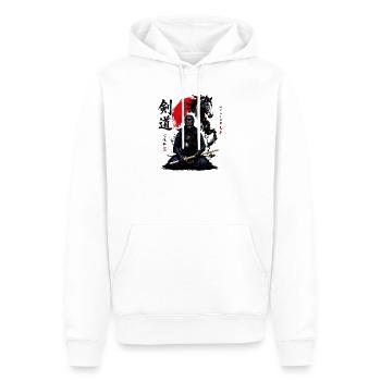 Pferde-Kendo Karate Judo Akido Martial Arts Kendo - Männer Premium Bio Hoodie - Weiß - Vorne - Nico (187cm)
