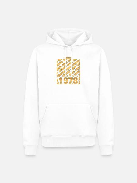 Hero 1978 - Männer Premium Bio Hoodie - Weiß