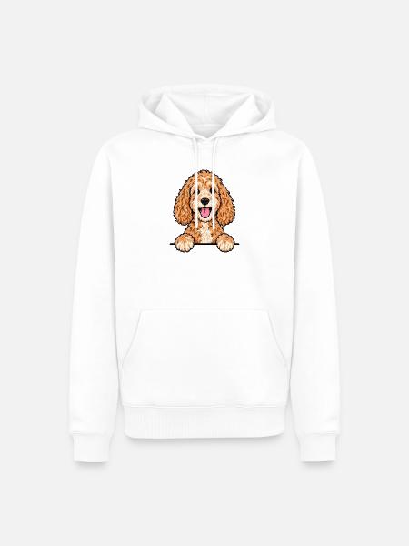 Cockapoo - Männer Premium Bio Hoodie - Weiß