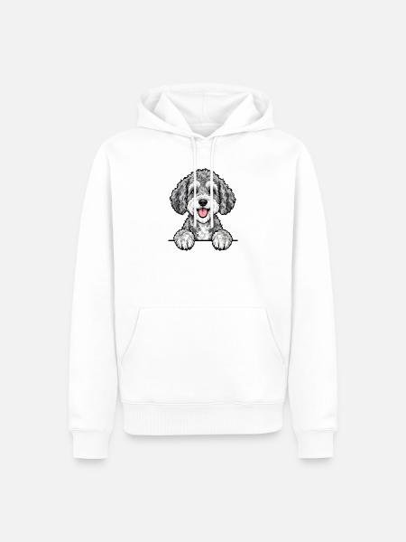 Schnoodle - Männer Premium Bio Hoodie - Weiß