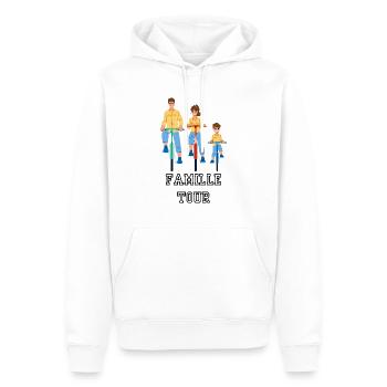 Familientour - Männer Premium Bio Hoodie - Weiß - Vorne - Nico (187cm)