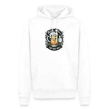 Ale's Well that Ends Well - Men’s Premium Organic Hoodie - white - Front - Nico (187cm)