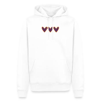PAAR. ICH HABE GERADE GEHEIRATET. Junggesellinnenabschied. VALENTINSTAG. MARIES - Männer Premium Bio Hoodie - Weiß - Vorne - Nico (187cm)