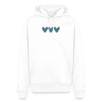 ICH HABE GERADE GEHEIRATET. Junggesellinnenabschied. VALENTINSTAG. PAAR. LIEBE - Männer Premium Bio Hoodie - Weiß - Vorne - Nico (187cm)