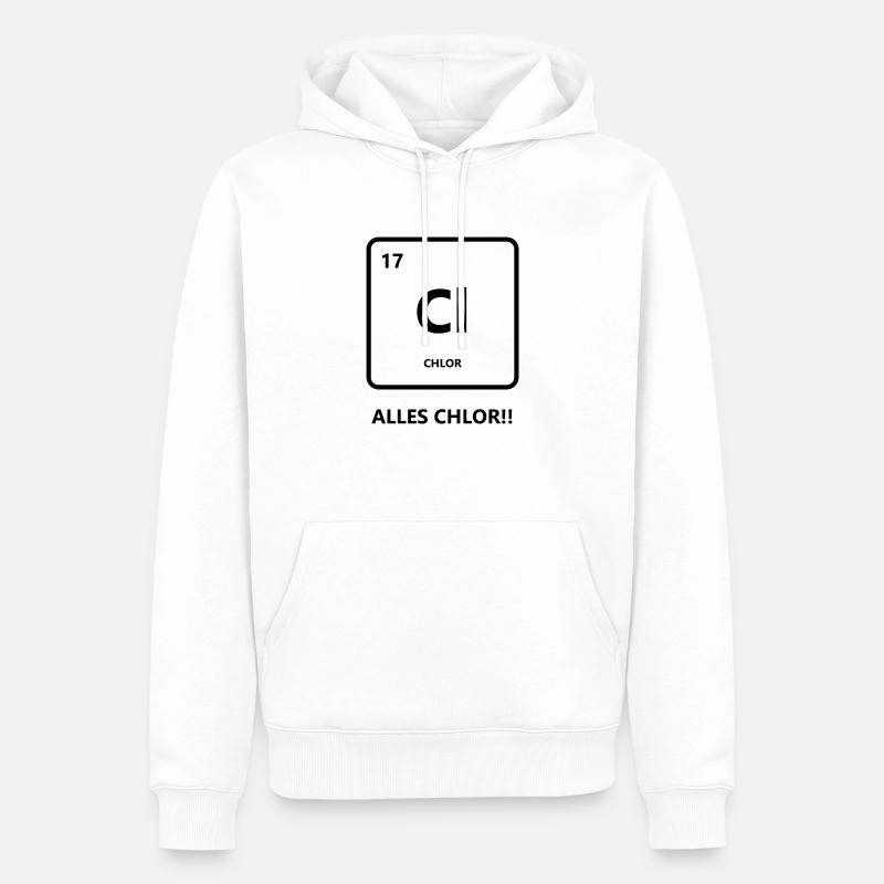 Alles Chlor oder was? - Männer Premium Bio Hoodie - Weiß