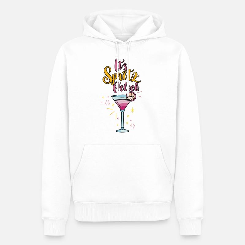It's Spritz O'clock 4 - Männer Premium Bio Hoodie - Weiß