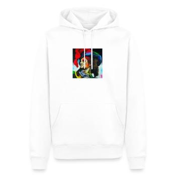 jean bart - Men’s Premium Organic Hoodie - white - Front - Nico (187cm)