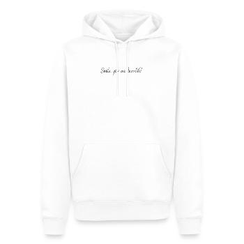 Smile, you are beautiful - Männer Premium Bio Hoodie - Weiß - Vorne - Nico (187cm)