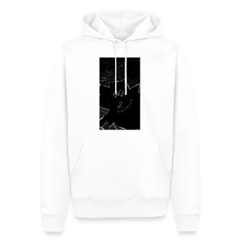 Génération Z - Sweat à capuche Premium bio Homme - blanc - Devant - Nico (187cm)