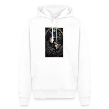 Spirituelle lesbische Liebe in der Natur - Männer Premium Bio Hoodie - Weiß - Vorne - Nico (187cm)