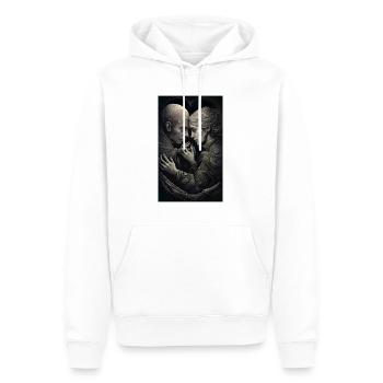Ältere Liebe in einer düsteren Zeit - Männer Premium Bio Hoodie - Weiß - Vorne - Nico (187cm)