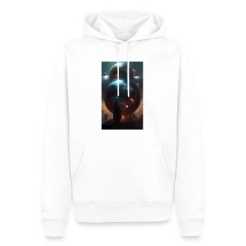 Mysteriöser Zauberer der Formen und Kugeln - Männer Premium Bio Hoodie - Weiß - Vorne - Nico (187cm)