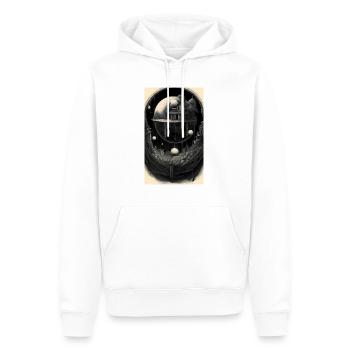 Surreale Heimat des Graus - Männer Premium Bio Hoodie - Weiß - Vorne - Nico (187cm)