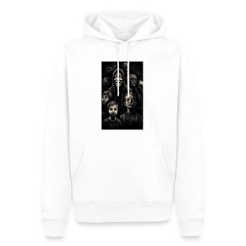Anonymes schattenhaftes Familienporträt - Männer Premium Bio Hoodie - Weiß - Vorne - Nico (187cm)