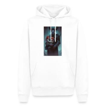 Dunkles Monster Kind Wächter - Männer Premium Bio Hoodie - Weiß - Vorne - Nico (187cm)