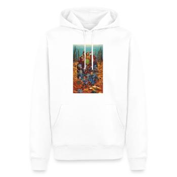 Seltsame Horror-Familienpicknick-Szene - Männer Premium Bio Hoodie - Weiß - Vorne - Nico (187cm)