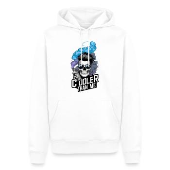 Cooler Than Me Vape Skull - Men’s Premium Organic Hoodie - white - Front - Nico (187cm)