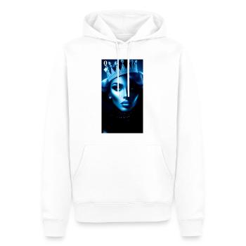Rigged Poker - Dame de carreau - Sweat à capuche Premium bio Homme - blanc - Devant - Nico (187cm)