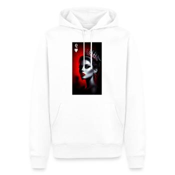 Rigged Poker - Dame de coeur - Sweat à capuche Premium bio Homme - blanc - Devant - Nico (187cm)