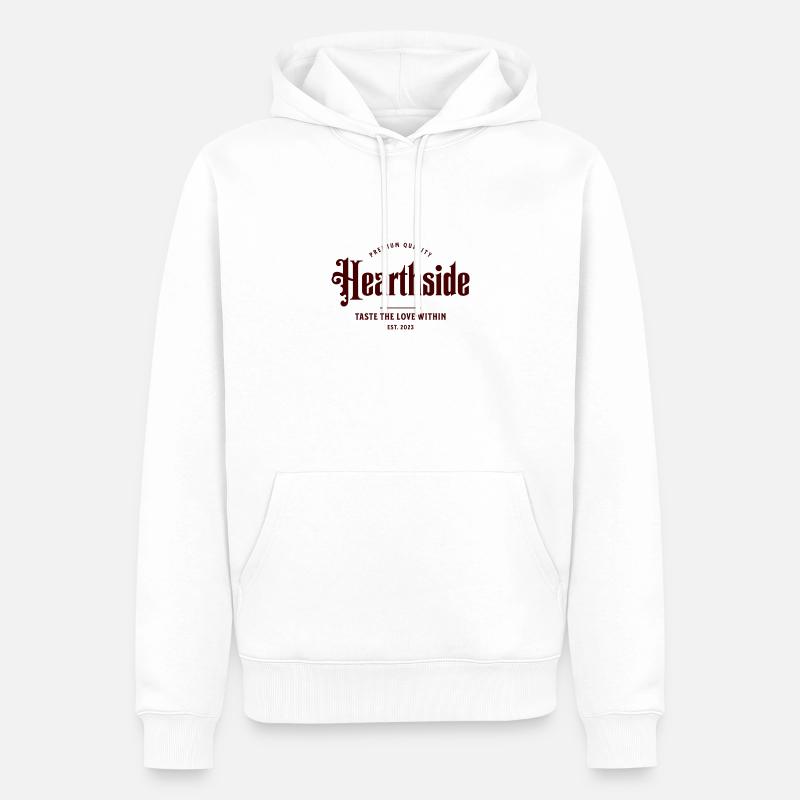 Hearthside - Männer Premium Bio Hoodie - Weiß