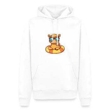 Kamel Sommer Comic - Männer Premium Bio Hoodie - Weiß - Vorne - Nico (187cm)