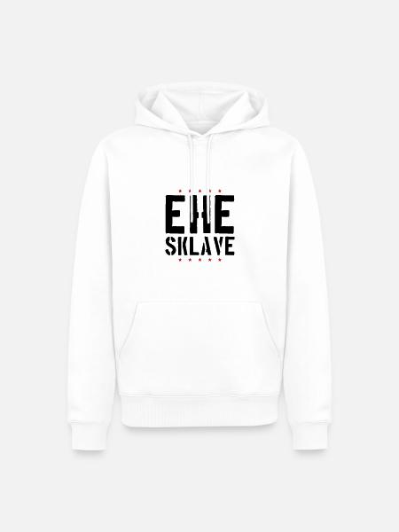 Ehe Sklave Hochzeit Jga - Männer Premium Bio Hoodie - Weiß