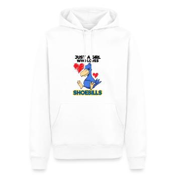 Bec-de-chaussure Ornithologue Forêt I Cadeau - Sweat à capuche Premium bio Homme - blanc - Devant - Nico (187cm)