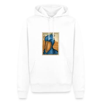 Shoebill Bird Ornithologist Forest I Gift - Men’s Premium Organic Hoodie - white - Front - Nico (187cm)
