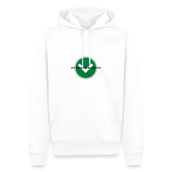 ZITAT MARBOSSTA - Ich bin nicht Betrunken - Männer Premium Bio Hoodie - Weiß - Vorne - Nico (187cm)