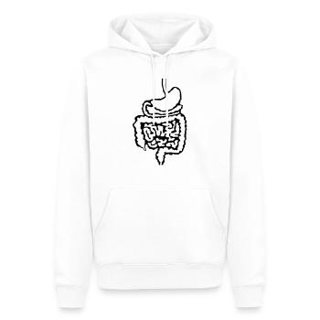 Arzt_Darm_d1 - Männer Premium Bio Hoodie - Weiß - Vorne - Nico (187cm)