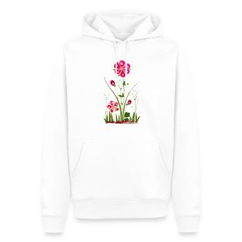 Garten Blumen, Blume Frühjahr, Sommer, Geburtstag - Männer Premium Bio Hoodie - Weiß - Vorne - Nico (187cm)