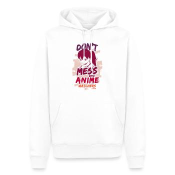 I Love Anime - Men’s Premium Organic Hoodie - white - Front - Nico (187cm)